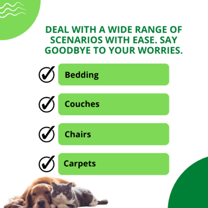 FurLift Reusable Pet Hair Roller for Couch, Carpet & Car